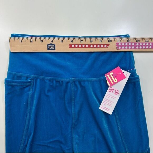 Lilly Pulitzer UPF 50+ Luxletic Weekender High Rise Legging Teal Small - Picture 8 of 12